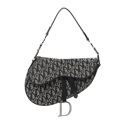 Christian Dior Monogram Saddle Bag Black 1 of 8