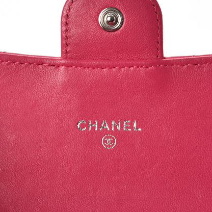 Chanel Lambskin Quilted Small Flap Wallet Fuchsia 6 of 15