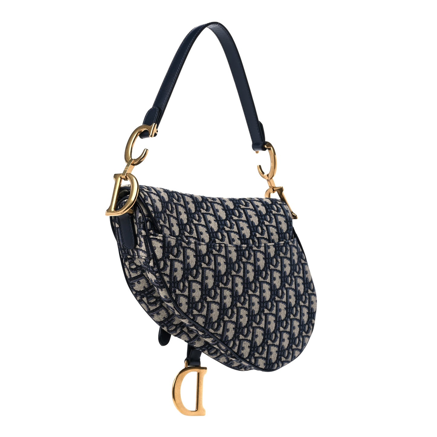 Oblique Saddle Bag Blue