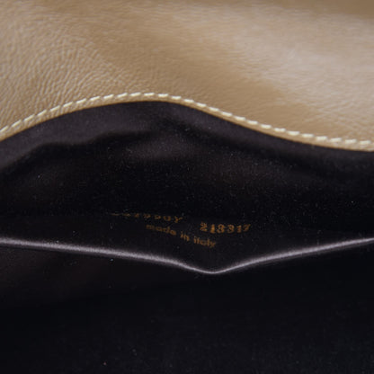 Saint Laurent Textured Patent Monogram Large Belle De Jour Clutch Nude 7 of 7