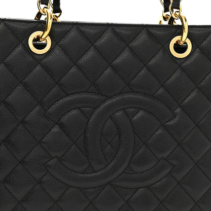 Chanel Caviar Quilted Grand Shopping Tote GST Black 8 of 10