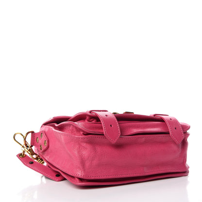 Proenza Schouler Lambskin PS1 Mini Pouch Messenger Bag Raspberry 4 of 12