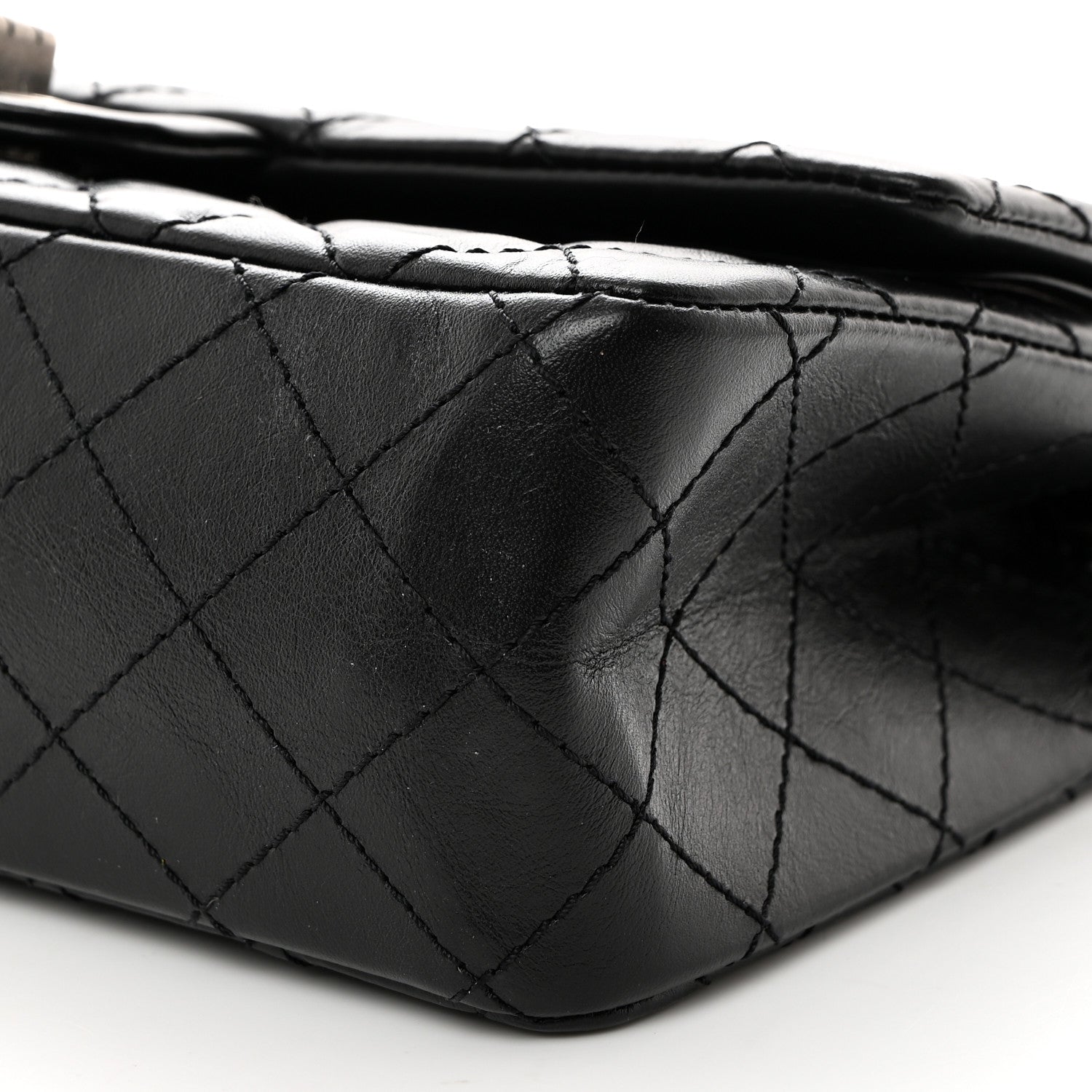 Chanel Aged Calfskin Quilted 2.55 Reissue 225 Flap Black 10 of 11