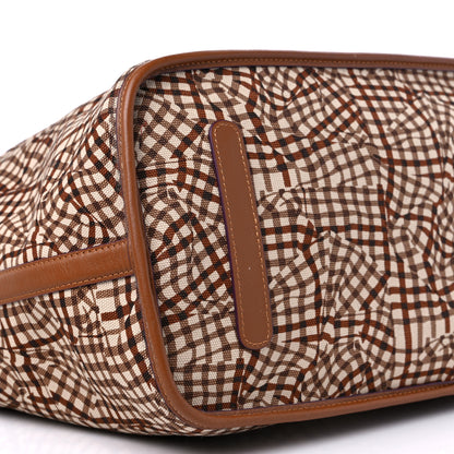 MCM Visetos Large Liz Reversible Shopper Tote Cognac 12 of 14