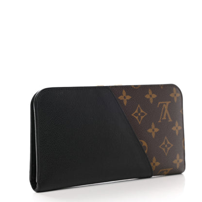 Louis Vuitton Monogram Calfskin Kimono Wallet Black 3 of 8