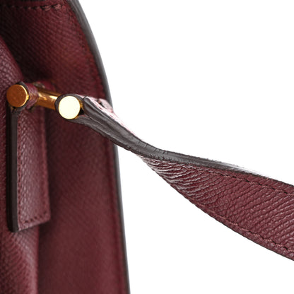 Tom Ford Grained Calfskin Large T Clasp Tara Crossbody Bag Cabernet 14 of 17