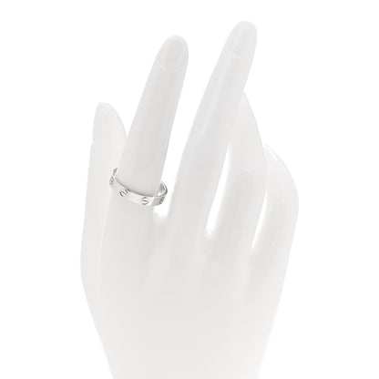 Cartier Platinum 3.5mm LOVE Wedding Band Ring 57 8 2 of 4