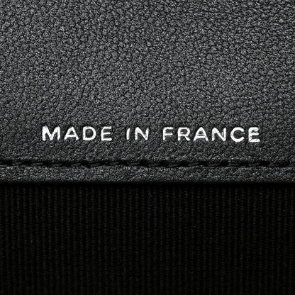 Chanel Pearly Lambskin Quilted Flap Card Holder Wallet So Black 7 of 9