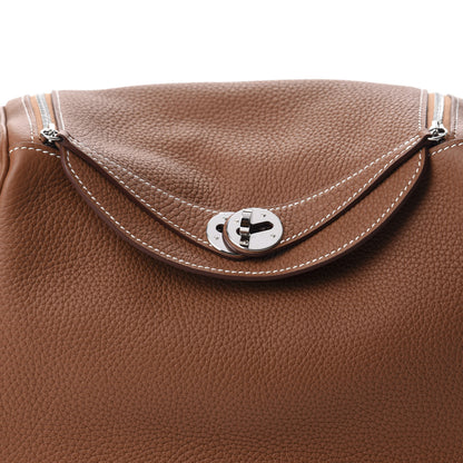 Hermes Taurillon Clemence Lindy 26 Gold 10 of 11