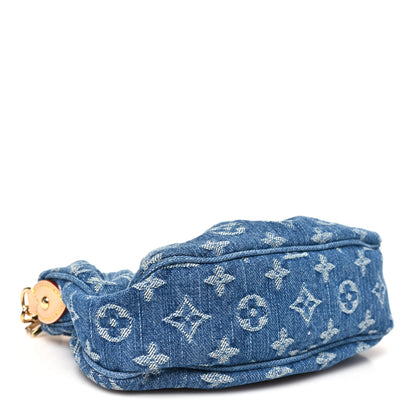 Louis Vuitton Monogram Denim Pochette Valley Blue 4 of 10