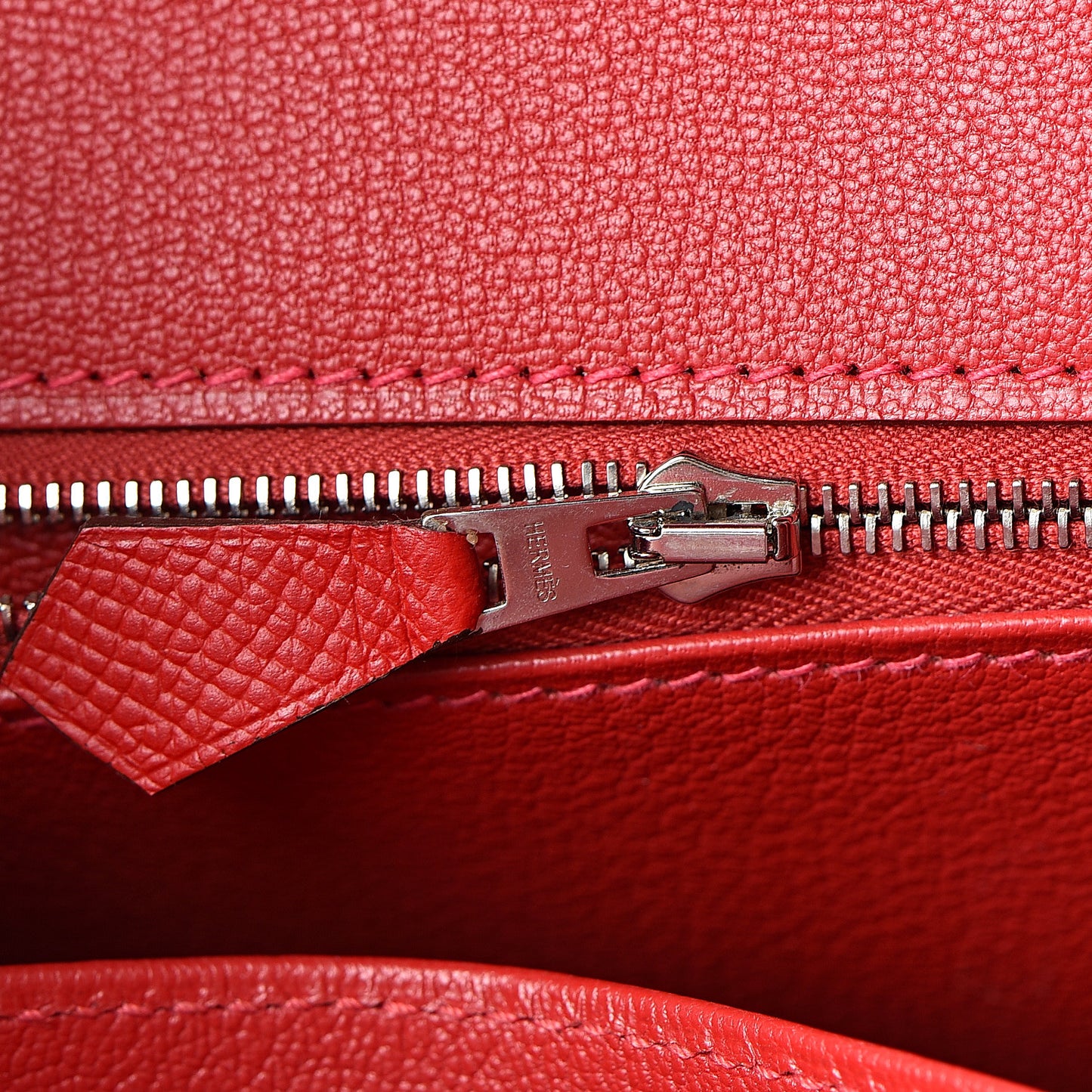 Epsom Birkin 35 Rouge Casaque