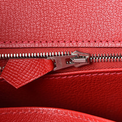 Hermes Epsom Birkin 35 Rouge Casaque 16 of 39