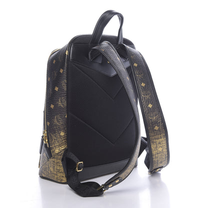 MCM Gradation Visetos Medium Backpack Black Gold 2 of 11