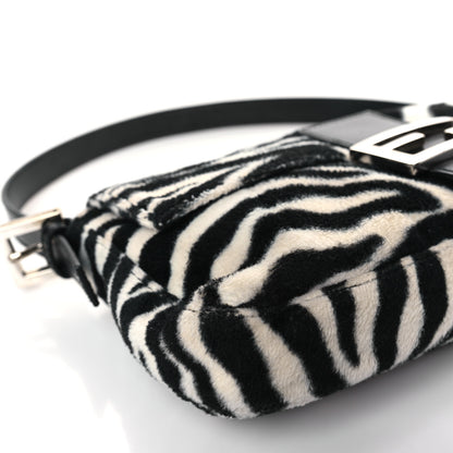 Fendi Zebra Print Baguette Black White 8 of 9
