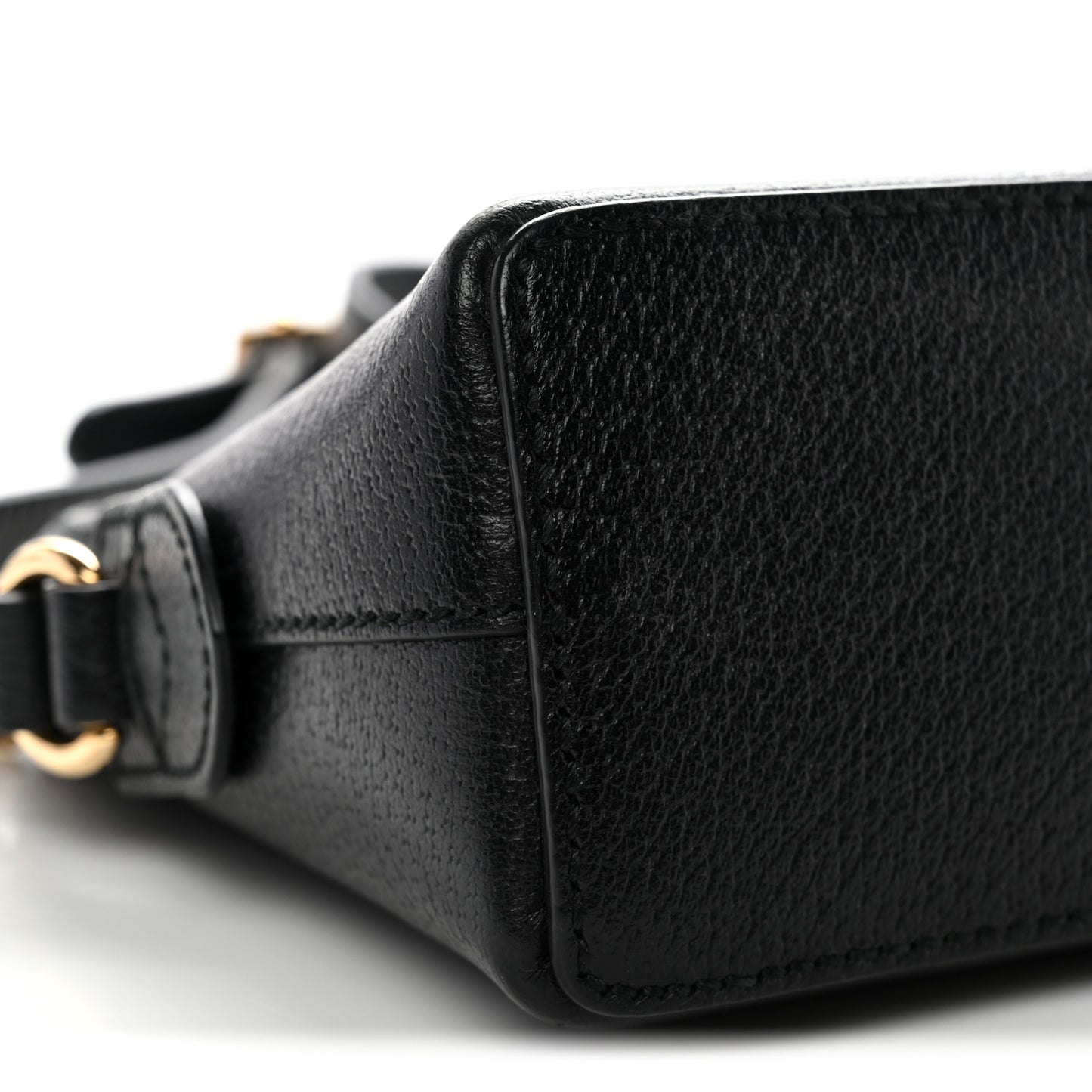 Calfskin GG Web Small Ophidia Dome Shoulder Bag Black