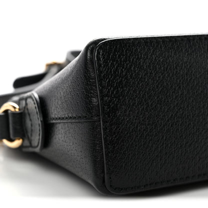 Gucci Calfskin GG Web Small Ophidia Dome Shoulder Bag Black 10 of 13