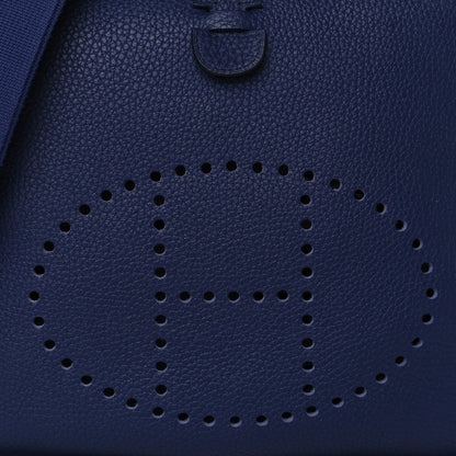 Hermes Taurillon Clemence Evelyne III PM Bleu Encre 8 of 10