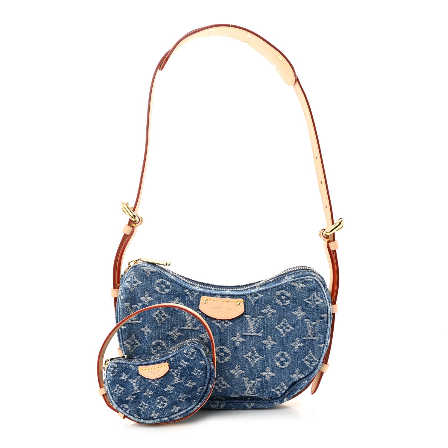 Louis Vuitton Monogram Denim Croissant MM Blue 1 of 11