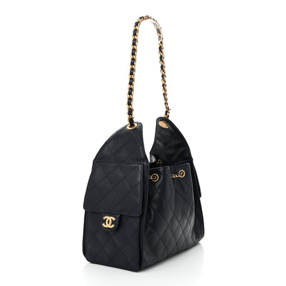 Chanel Caviar Quilted Small Chanel 25 Handbag Dark Navy 3 of 10