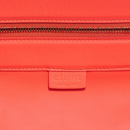 Celine Lambskin Horizontal Cabas Fluo Peach 5 of 7