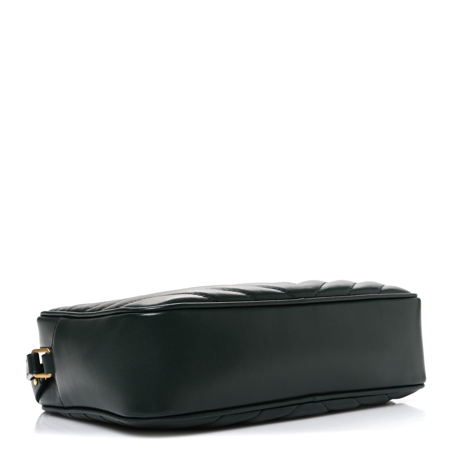 Saint Laurent Calfskin Matelasse Monogram Lou Camera Bag Vert Fonce 4 of 11