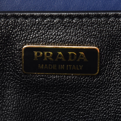 Prada City Calf Saffiano Cahier Bag Inchiostro Black 6 of 9