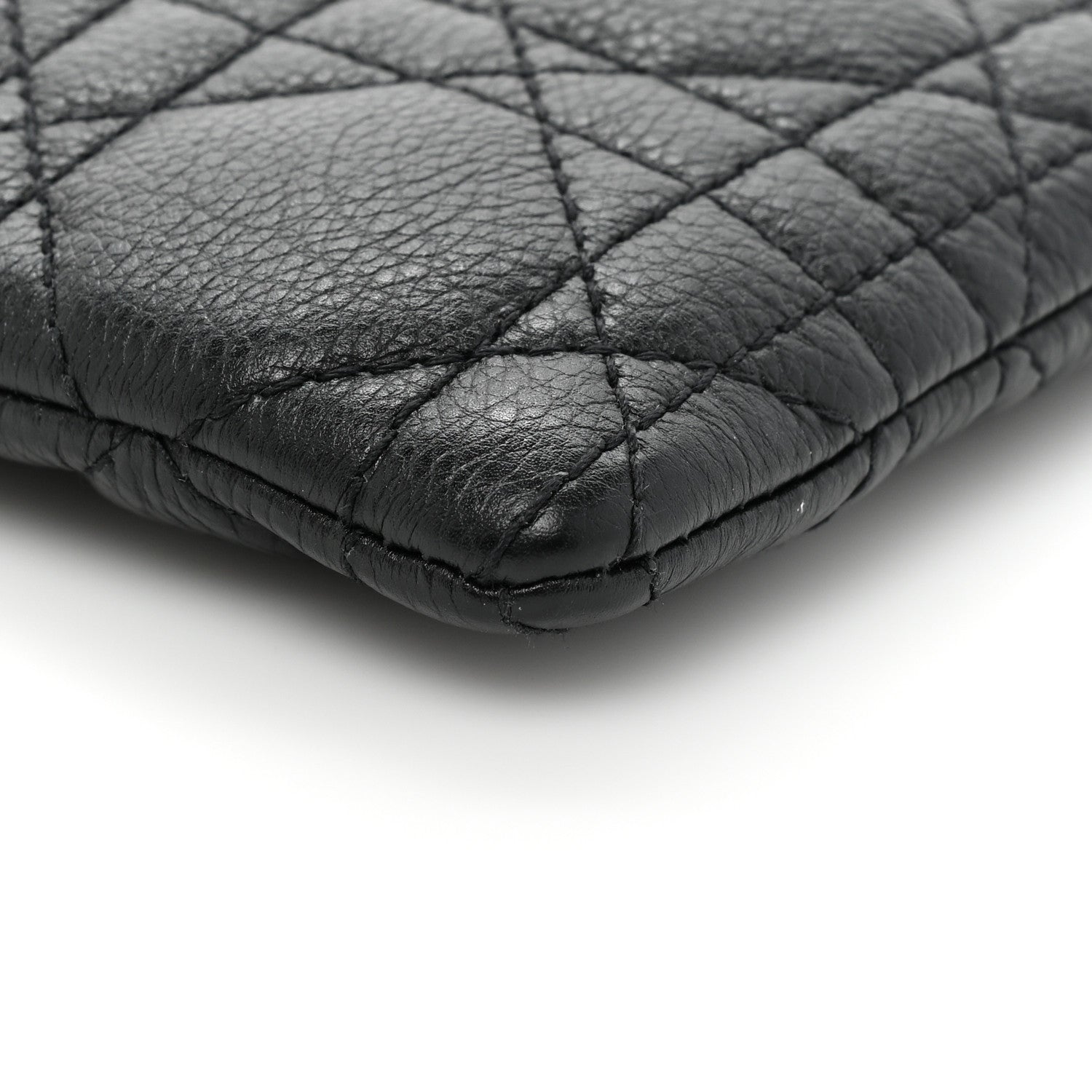 Christian Dior Supple Calfskin Cannage Caro Multifunctional Pouch Black 9 of 12