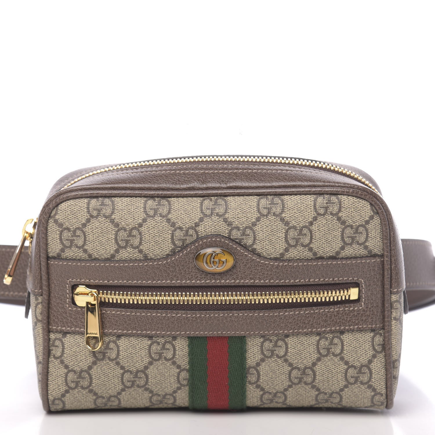 Gucci GG Supreme Monogram Web Small Ophidia Belt Bag 85 34 Dark Brown 14 of 19