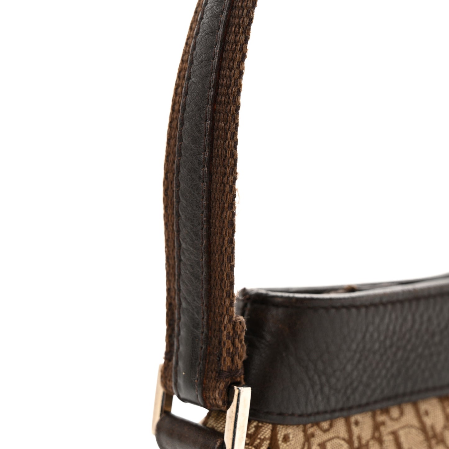 Monogram Street Chic Shoulder Bag Brown Beige