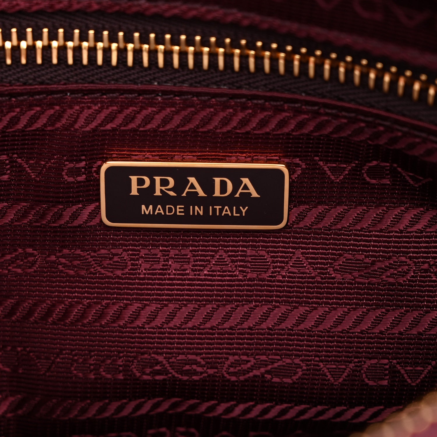 Prada Shiny Nappa Medium Bonnie Shoulder Bag Bordeaux 7 of 10