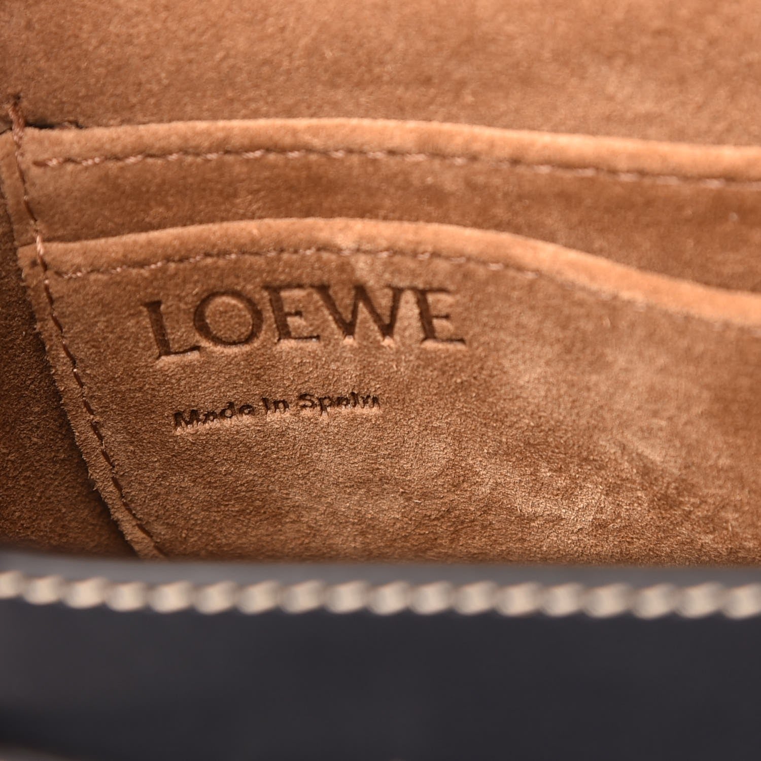 Loewe Grained Calfskin Mini Gate Crossbody Bag Navy 6 of 7