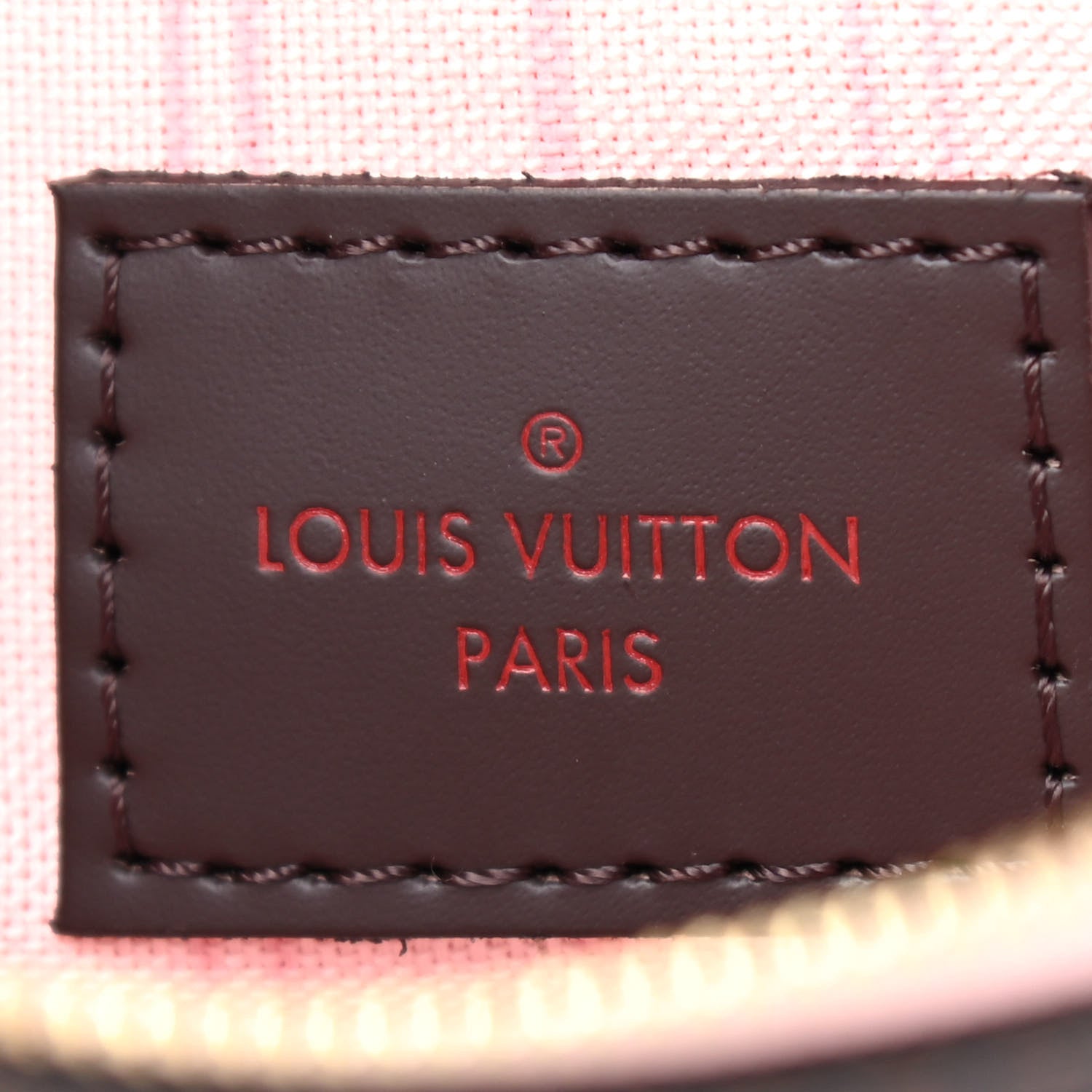 Louis Vuitton Damier Ebene Neverfull MM GM Pochette Rose Ballerine 6 of 6