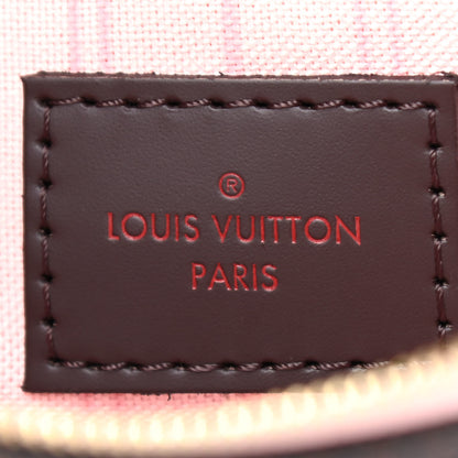 Louis Vuitton Damier Ebene Neverfull MM GM Pochette Rose Ballerine 6 of 6