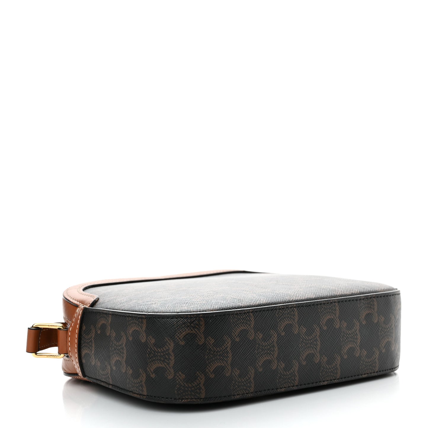Triomphe Canvas Small Camera Bag Tan