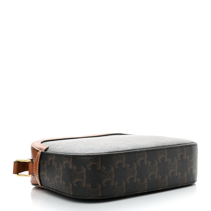 Celine Triomphe Canvas Small Camera Bag Tan 3 of 16
