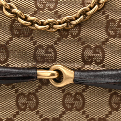 Gucci Monogram Horsebit Clutch Dark Brown 11 of 11