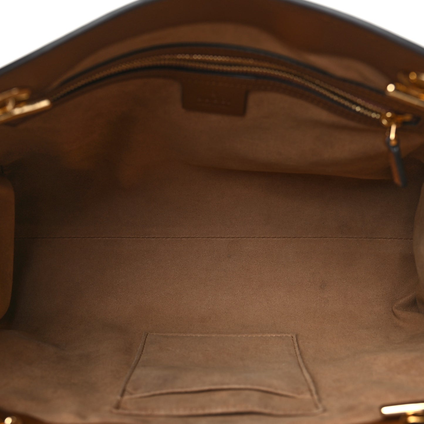 GG Supreme Monogram Medium Padlock Tote Beige Cuir