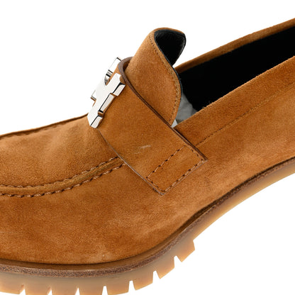 Hermes Suede Goatskin Womens Foch 60 Pumps 38.5 Naturel 10 of 10