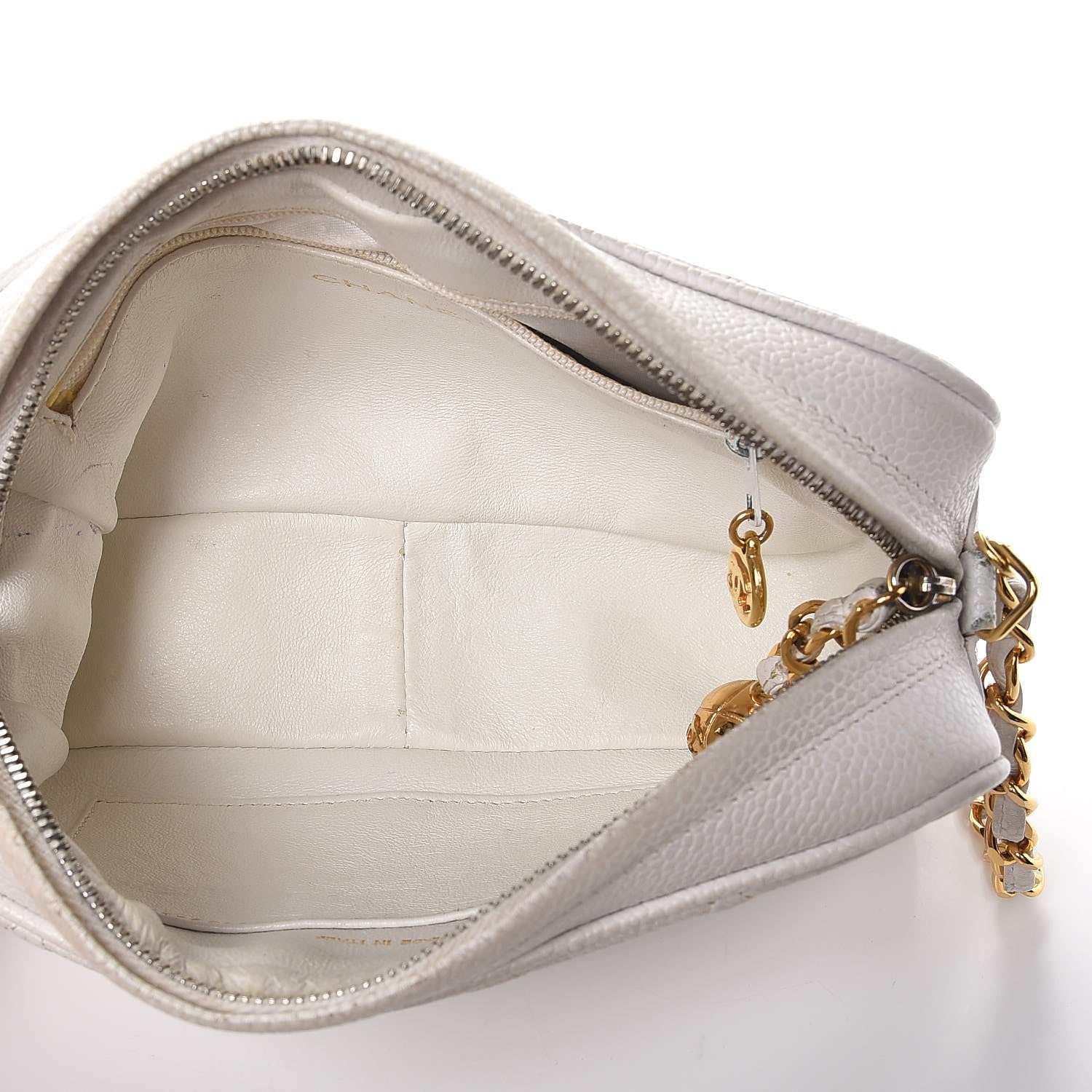 Chanel Caviar Quilted Camera Case White 5 of 22