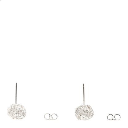 Tiffany Sterling Silver Twist Knot Earrings 3 of 5