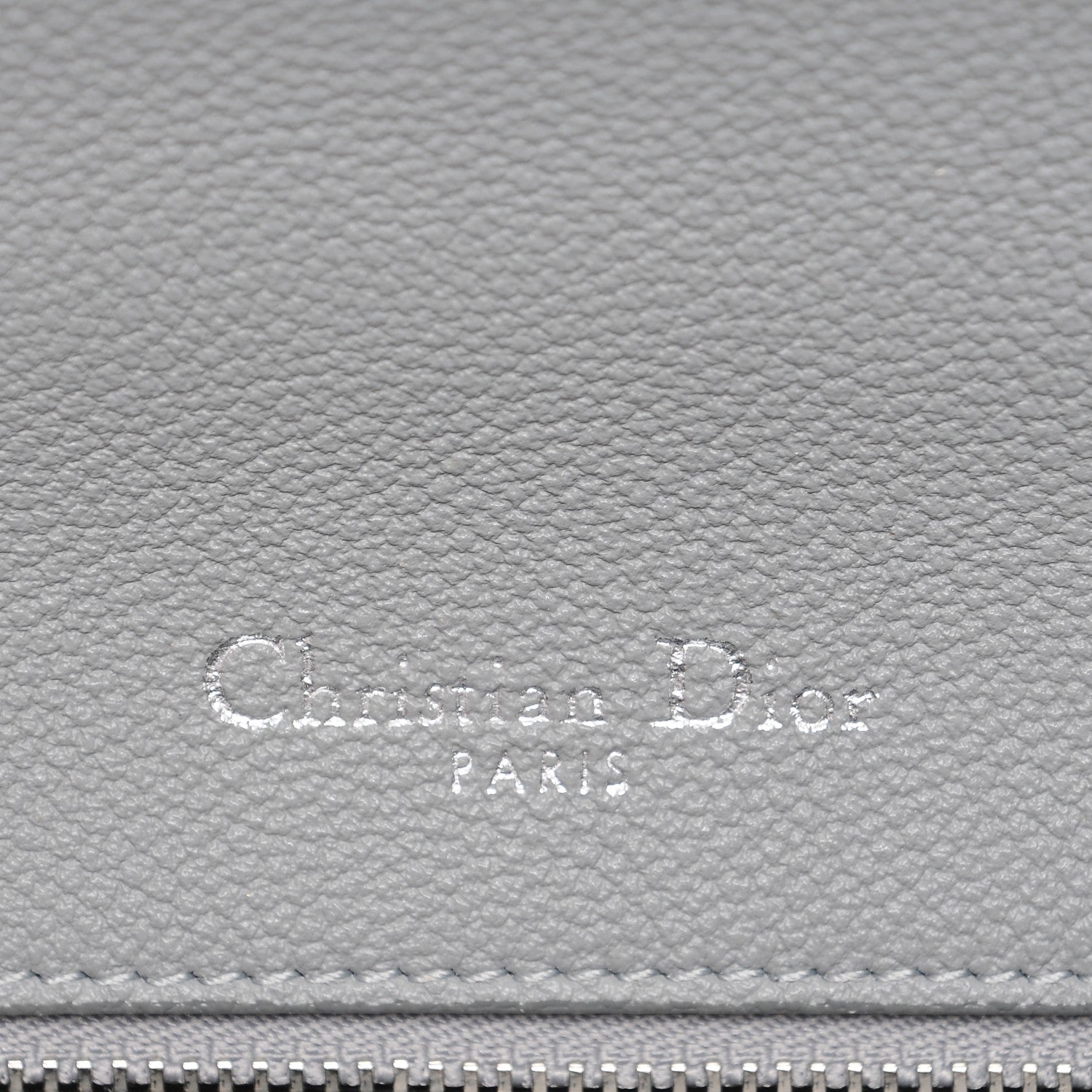 Christian Dior Grained Calfskin Medium Diorama Flap Bag Gris 6 of 11