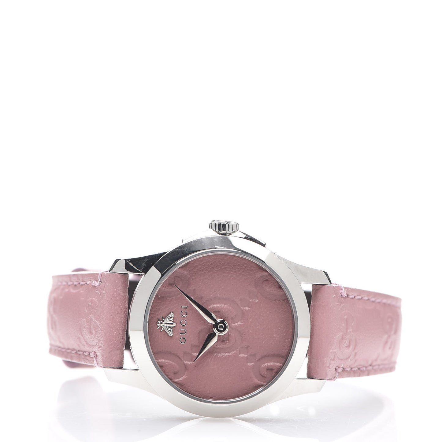 Stainless Steel Calfskin 27mm G-Timeless Quartz Watch Pink