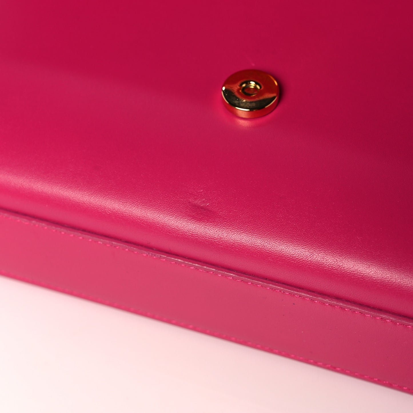 Smooth Calfskin Medium Classic Monogram Kate Tassel Satchel Fuchsia
