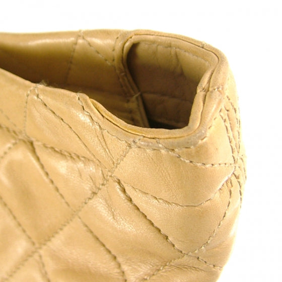 Chanel Lambskin Sharpei N/S Shopping Tote Beige 9 of 12