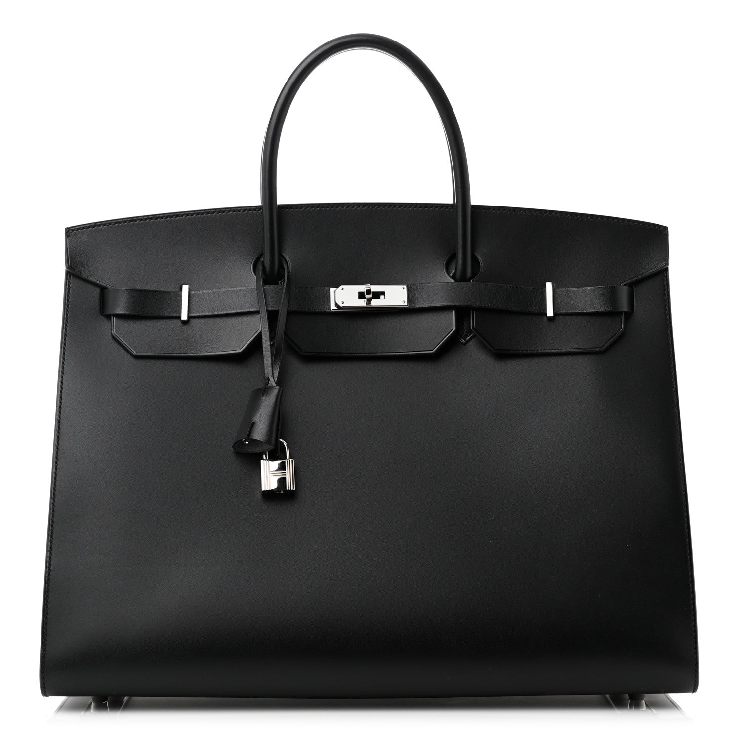 Hermes Vache Hunter Birkin Sellier 40 Black 1 of 16