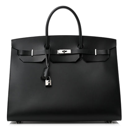 Hermes Vache Hunter Birkin Sellier 40 Black 1 of 16