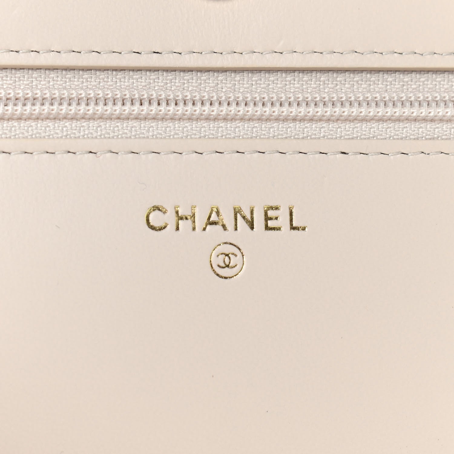 Chanel Lambskin Quilted Chain Around Wallet On Chain WOC Beige 6 of 10