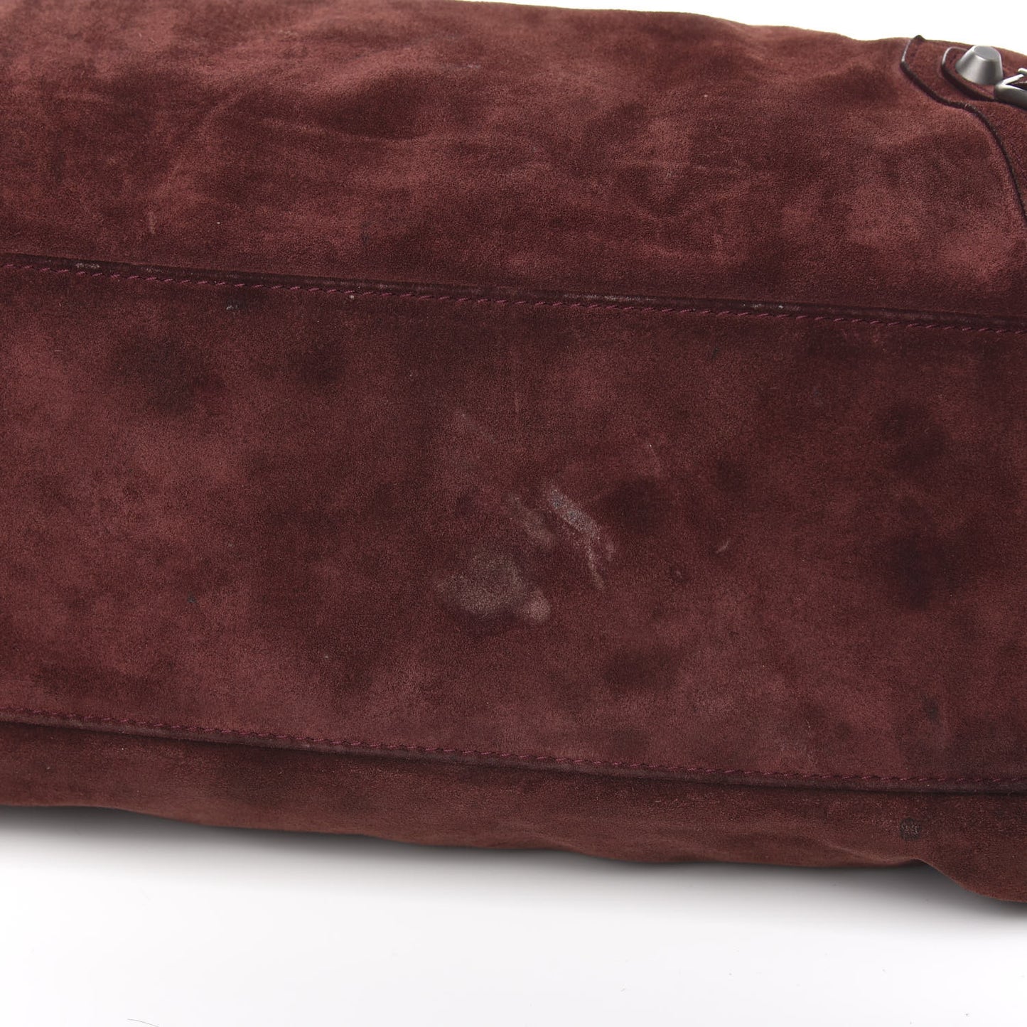 Baby Daim Suede Classic Silver Hardware Velo Brown