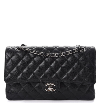 Chanel Caviar Quilted Medium Double Flap Black 1 of 8