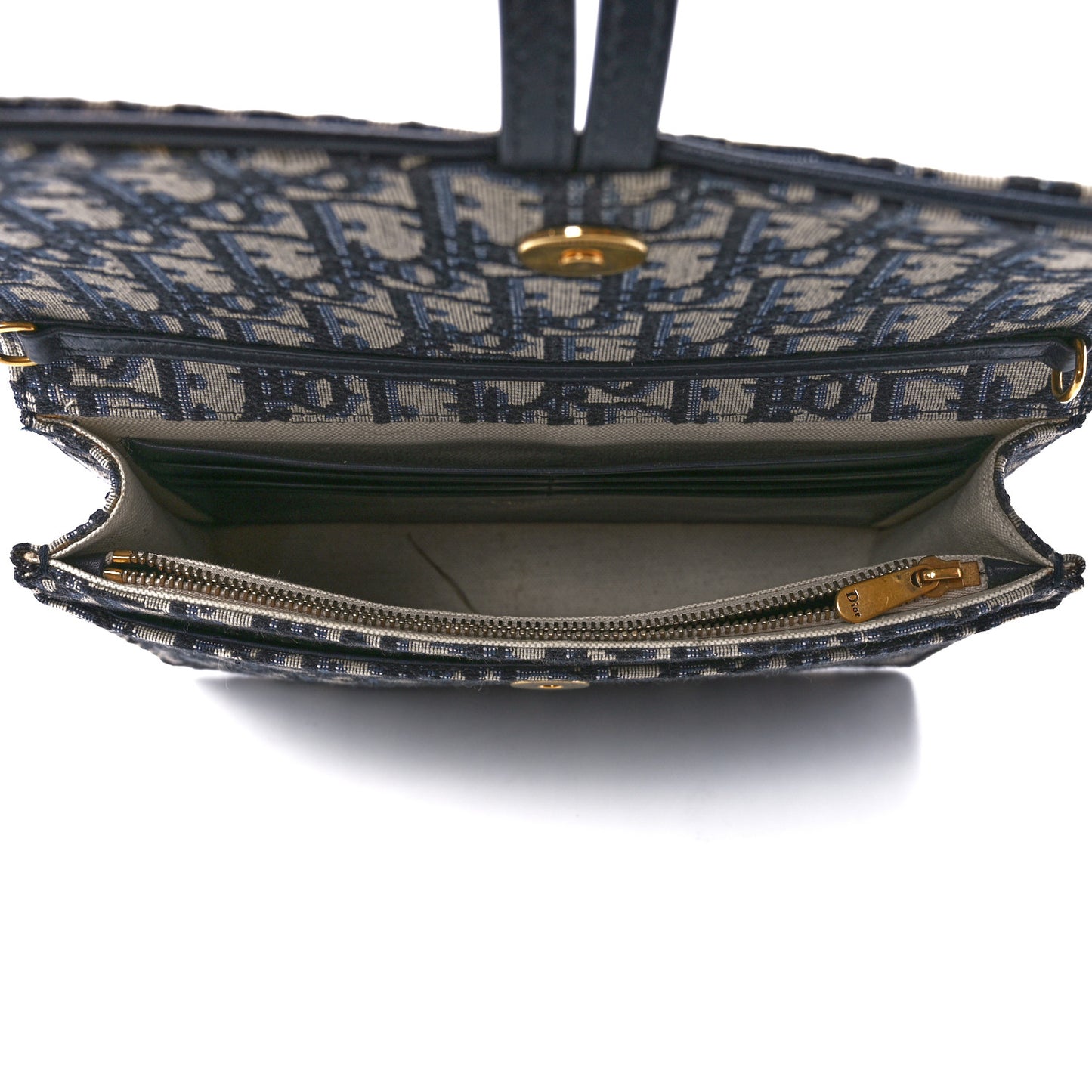 Oblique Saddle Chain Pouch Blue